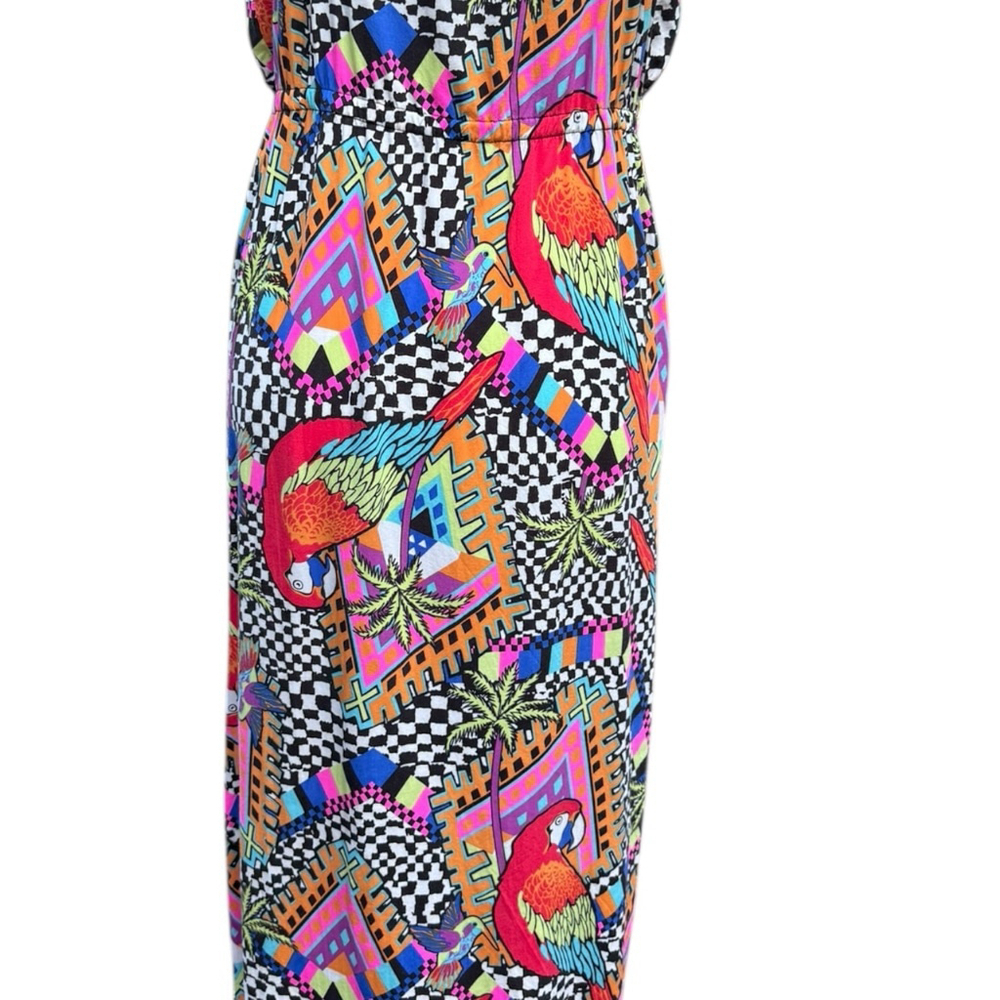 Mara Hoffman Swim Collection Parrot Print Midi Dress Size M – Tropical Festival - Picture 9 of 12
